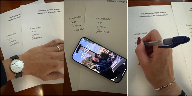 Centar objavio fotografije s glasovanja za predsjednika Gradskog vijeća