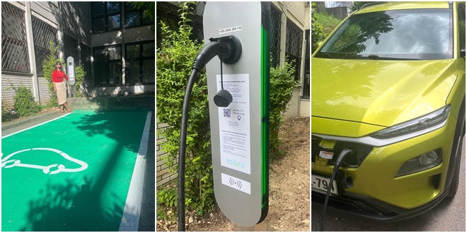 U sinjskoj školi postavljena punionica za električna vozila: 'Višestruko nam je korisna'