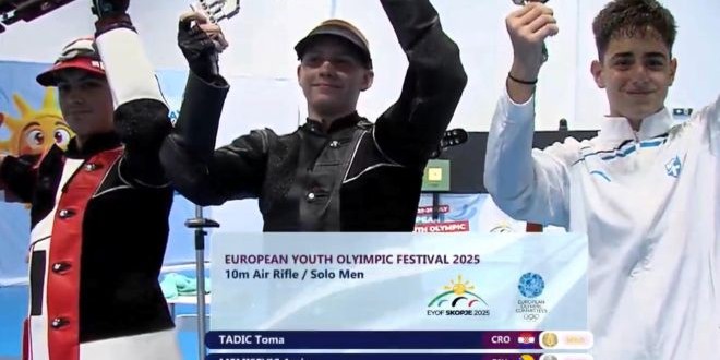 SJANE VIJESTI Solinski strijelac osvojio zlato na Europskom festivalu olimpijskih nada