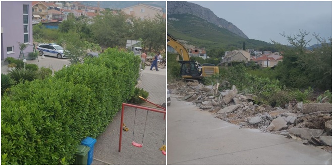 GUŽVA U SOLINU 'Susjed nam je srušio bagerom zid, ostali smo bez struje, vode i interneta'