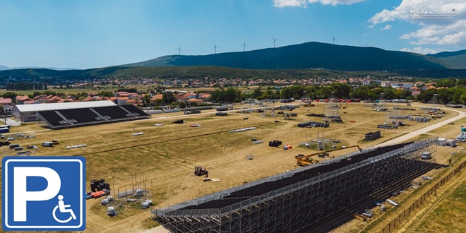 THOMPSONOV KONCERT U SINJU Osigurana parkirališna mjesta za osobe s invaliditetom te za autobuse