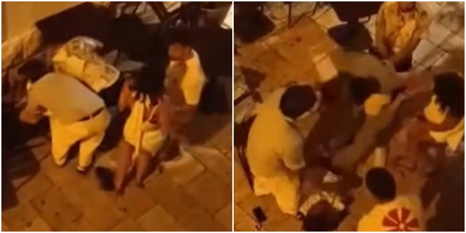 VIDEO Užasavajući prizori u centru Splita, mlatili tipa i 'lomili' restoran