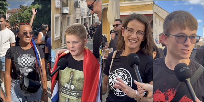 VIDEO Pogledajte što su posjetitelji u Sinju poručili onima koji ne vole Thompsona