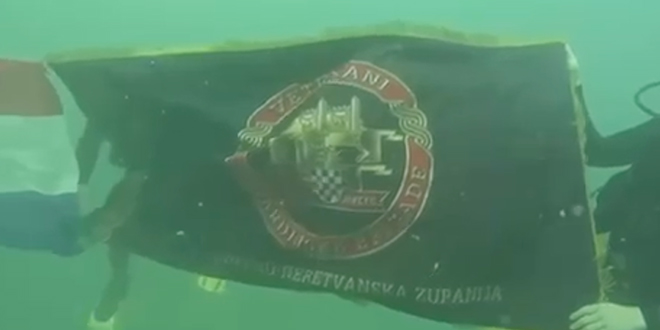 VIDEO Zaron pobjednika: Ronioci ERK Leut položili zastave na 30 metara dubine za 30 godina Oluje