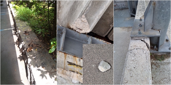 FOTO UBOD Stanari upozoravaju na zapušteno parkiralište u Krležinoj ulici: Otpada beton, širi se neugoda, odvodnja nefunkcionalna