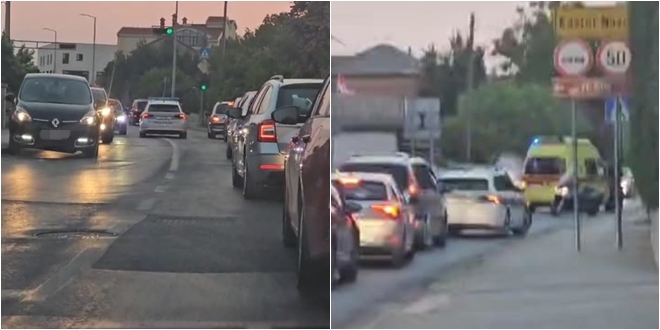 PROMETNA U KAŠTELIMA Sudar automobila i motocikla