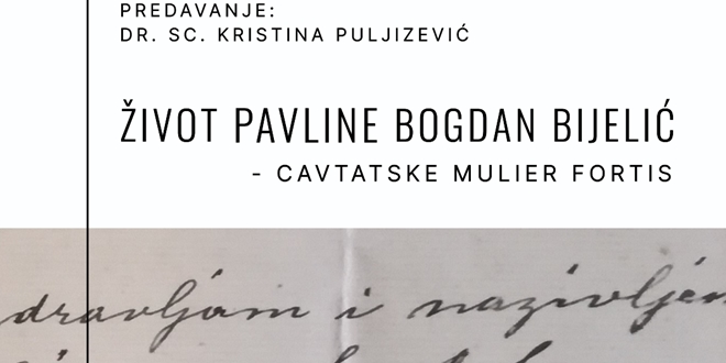 Predavanje o životu Pavline Bogdan Bijelić u Zavičajnom muzeju Konavala