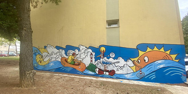 Novi mural na Plokitama, sviđa li vam se?