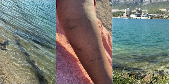 FOTO/VIDEO Novo onečišćenje u Vranjicu: Kupači evakuirani iz mora