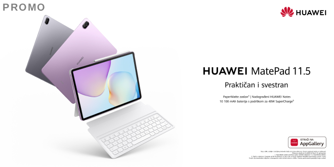 Prijenosan i praktičan tablet: Novi HUAWEI MatePad 11.5 dolazi s nizom funkcija za učenje i produktivnost