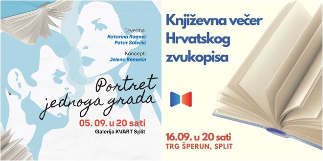 Hrvatski zvukopis u Splitu: 'Portret jednoga grada' u Galeriji KVART i književna večer na Šperunu