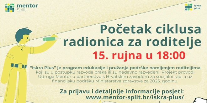 UDRUGA MENTOR Ciklus radionica namijenjenih roditeljima koji su u postupku razvoda ili su se već razveli
