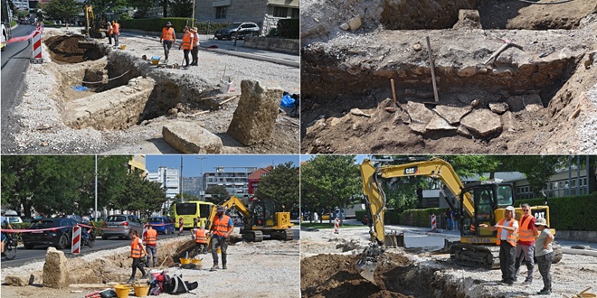 FOTO Provjerili smo kako izgleda arheološko nalazište pred zgradom Županije