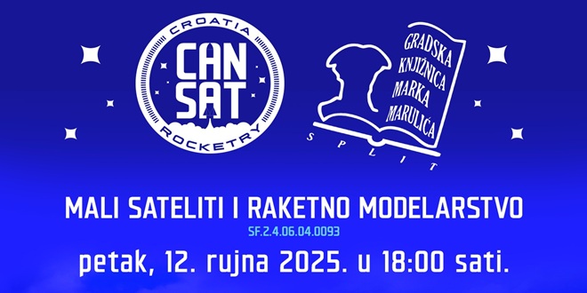 'Mali sateliti i raketno modelarstvo' u splitskoj Gradskoj knjižnici Marka Marulića 
