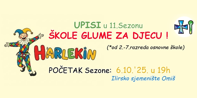 Krenuli upisi u Harlekinovu školu glume za djecu