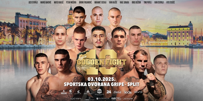 Jubilarni Golden Fight 10 stiže u Split!
