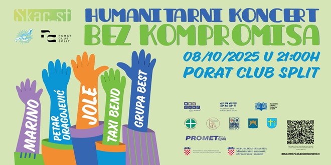 U KLUBU PORAT Dobrotvorni koncert 'Bez kompromisa'