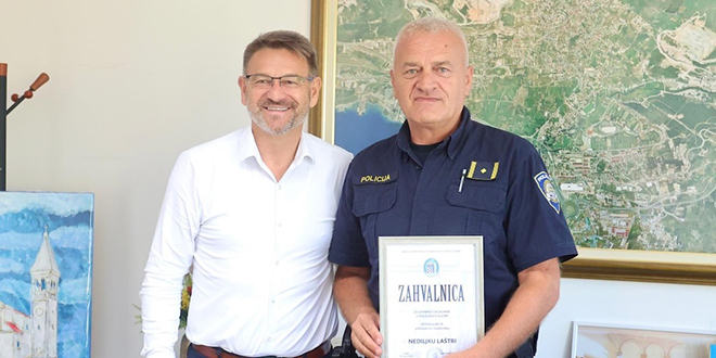 Nediljko Laštre najbolji je solinski policajac: 'Ovo je poziv, a ne posao'