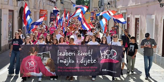 SUBOTA U VARAŽDINU Hod za život, obitelj i Hrvatsku