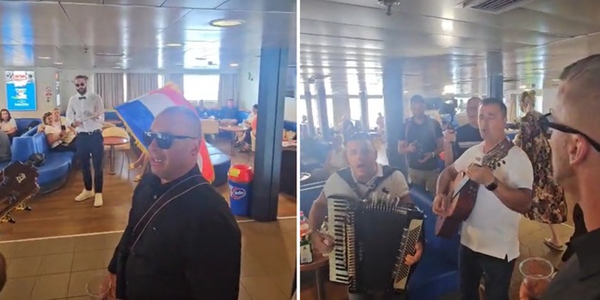 VIDEO: Show na trajektu s Brača za Split