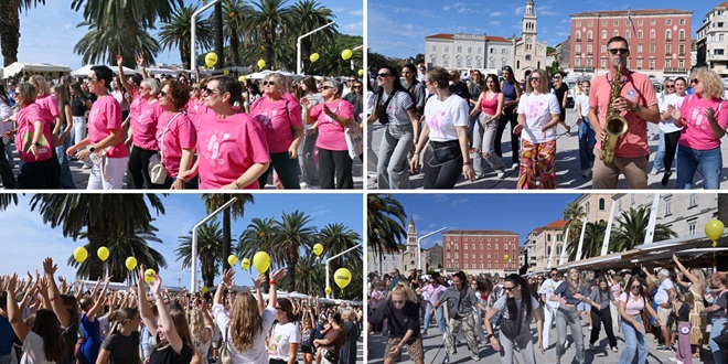 FOTO Flashmob performansom na Rivi najavljena ovogodišnja utrka 'Race for the Cure'