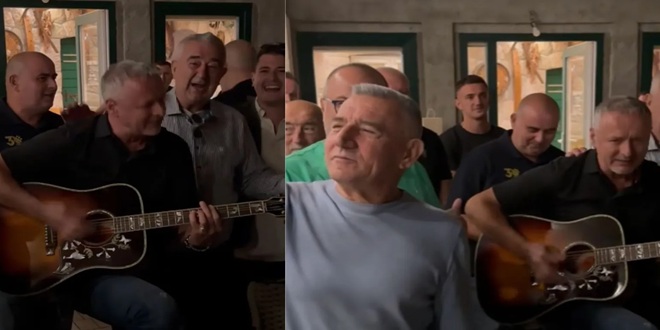 VIDEO Gotovina i Thompson zajedno zapjevali u imotskoj konobi