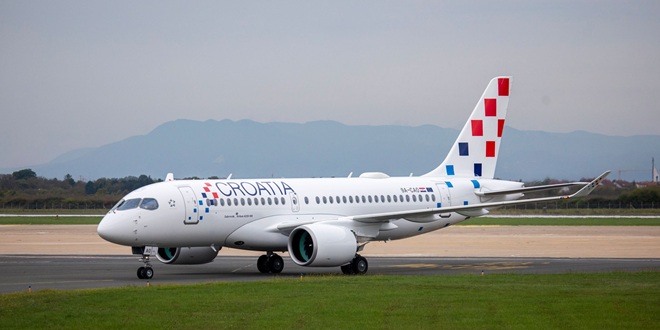 Croatia Airlines dobila svoj prvi Airbus A220-100