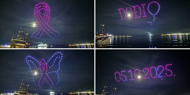 FOTO Spektakularan dron show obasjao splitsku Rivu uoči utrke Race for the Cure!