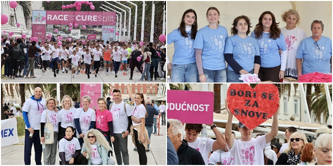 FOTO/VIDEO Ništa nije omelo rekordni Race for the Cure, pobjednik splitski učenik Mauro koji je trčao za prijateljicu iz razreda