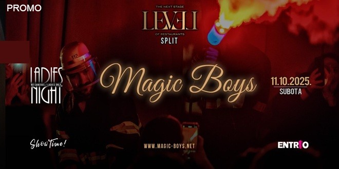 U splitskom restaurantu LEVEL, u trgovačkom centru Joker, jesensko gostovanje Magic Boysa: Ladies Night Dinner Show