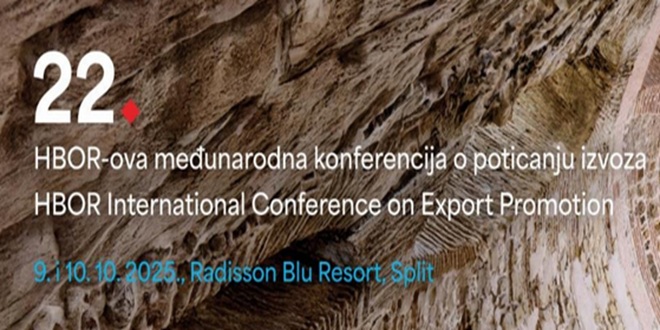 SPLIT: U petak 22. HBOR-ova međunarodna konferencija o poticanju izvoza