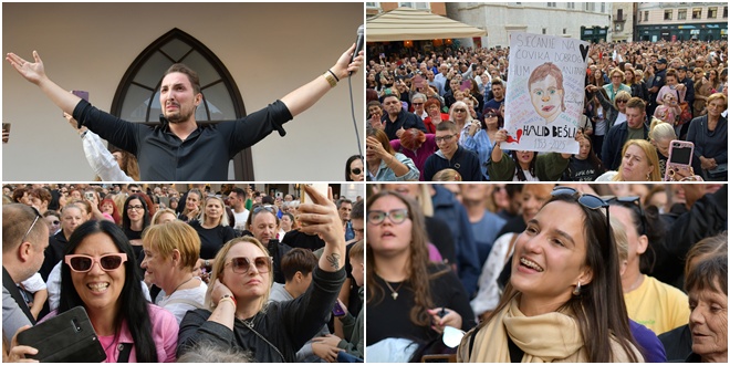 Donosimo veliku fotogaleriju s okupljanja posvećenog Halidu Bešliću u centru Splita 