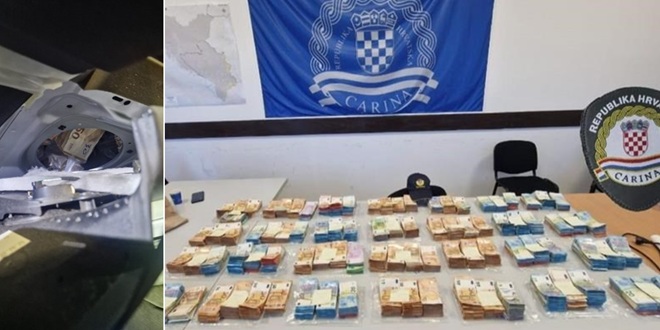 ALBANAC OSUMNJIČEN ZA PRANJE NOVCA Preko granice iz Hrvatske pokušao prenijeti više od 700 tisuća eura
