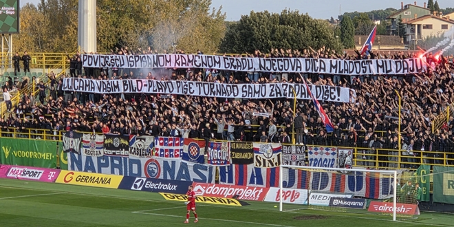 Pogledajte poruku Torcide u Puli