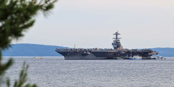 Najveći američki nosač aviona ponovno stiže u Split