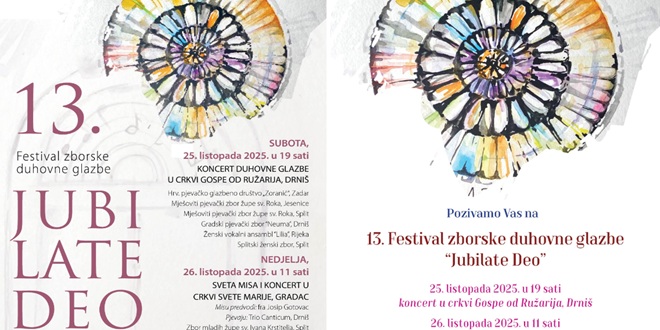 Drniš: 13. FZDG 'Jubilate Deo'