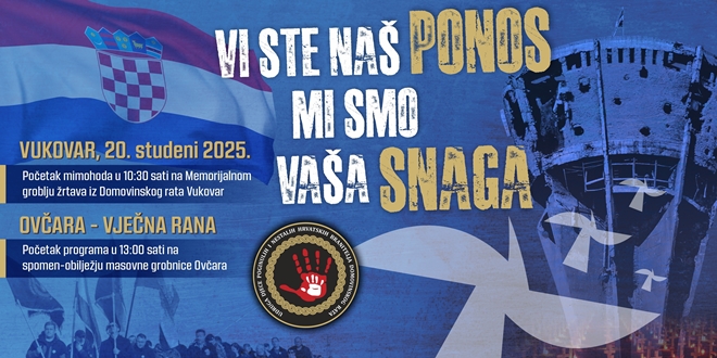 Vukovar ponovno korača u čast heroja: 18. mimohod 'Vi ste naš ponos – mi smo Vaša snaga' i komemoracija 'Ovčara – vječna rana'