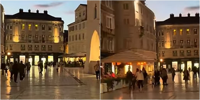 | Autor: Screenshot (Youtube) VIDEO Splitska Pjaca u ponedjeljak navečer bila je prava ljepotica