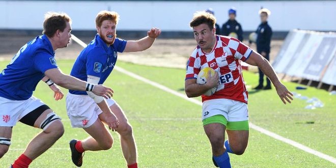 | Autor: Berislav Rožman / HRS 'NOĆNI SPEKTAKL' Ogled hrvatskih ragbijaša s danskim u Makarskoj