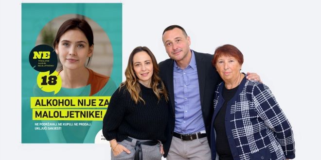 | Autor: Hrvatska gospodarska komora Više od 1650 prodavaonica diljem Hrvatske u kampanji protiv maloljetničke konzumacije alkohola