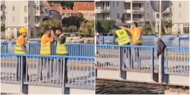 'LETJELE' ŠAKE Snimkom tučnjave na omiškom mostu najavljen prosvjed protiv stranih radnika