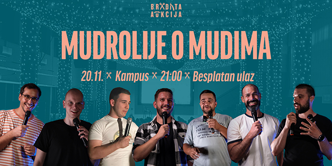 Mudrolije o mudima: Besplatni stand-up za studente na Kampusu
