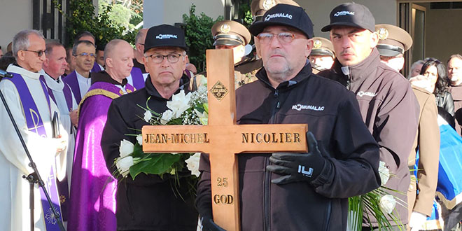 Na Memorijalnom groblju u Vukovaru na posljednje počivalište ispraćen Jean-Michel Nicolier