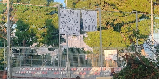 SUPETRANI PODRŽALI PROSVJED 'Mi smo garda hrvatska'