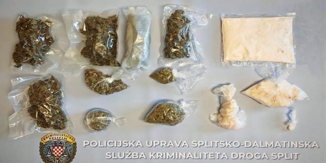 'Pali' splitski, kaštelanski i vrgorački dileri: Oduzeto 2,4 kilograma speeda, crystal icea i marihuane