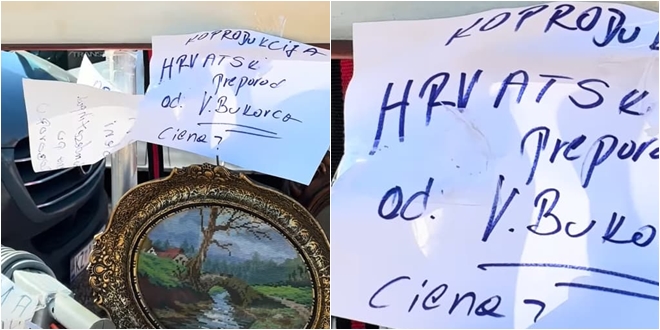 VIDEO Slavni Vlaho Bukovac završio u 'koprodukciji' na sajmu u Benkovcu