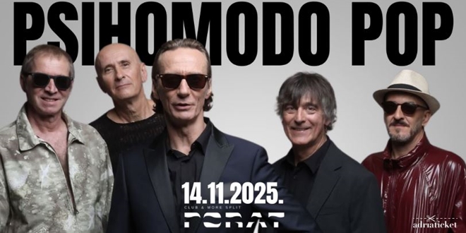 Legendarni Psihomodo pop u petak u splitskom Portu