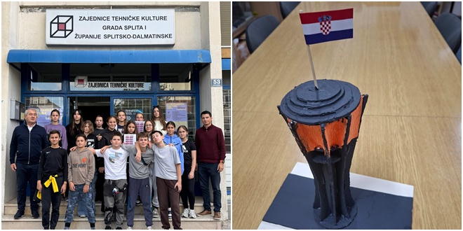 FOTO: U ČAST VUKOVARU Splitski učenici izradili makete vodotornja