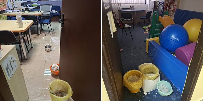 Kiša oštetila prostore udruge Dyxy u kojima se održavaju terapije i edukacije za djecu 