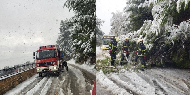 Snijeg zadao posla i vatrogascima